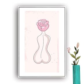 Framed Canvas Wall Art Picasso Poster Print of Woman Canvas Prints Home Artwork Decoration for Living Room,Bedroom - 16x24 inches