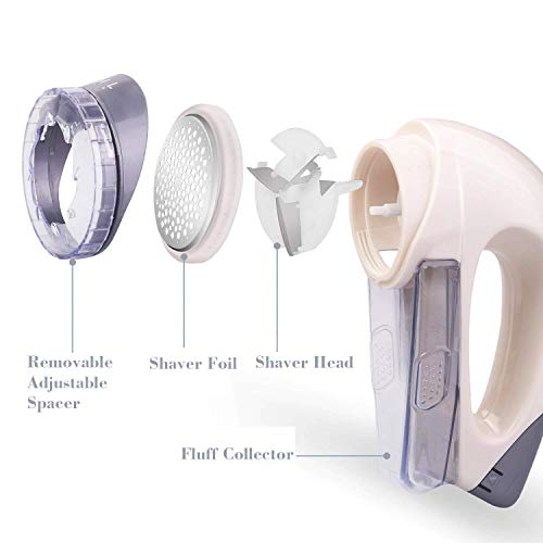 Lint Remover,Wohome Portable Fabric Shaver, Quickly and Effectively for Couch, Blanket, Curtain, Socks, Legging, Wool, Pill Shaver Remover - Thumbnail 5