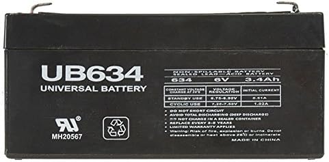 UPG 6 Volt 3.4 Ah UB634 AGM Battery