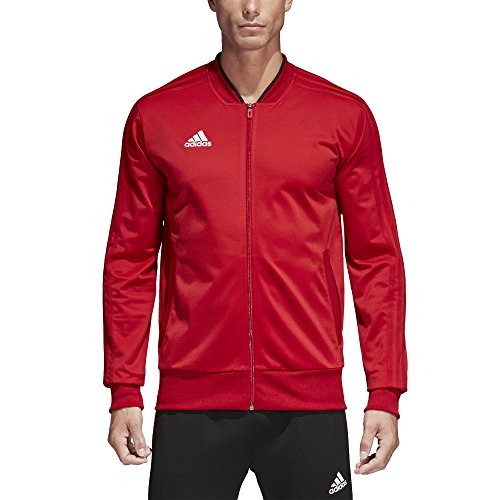 adidas Condivo18 Polyester Jacket, Power Red/Black/White, Medium