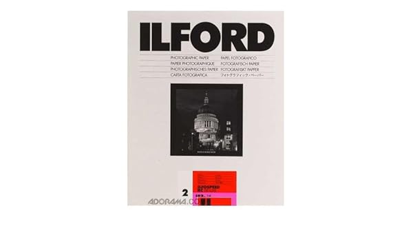 Amazon.com: Ilford Ilfospeed RC Deluxe Resin Coated Black & White Enlarging Paper - 5x7"-100 Sheets - 1M - Glossy Surface - Grade 2 - for ...