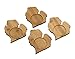 Arrowhead Bay Real Bamboo Coaster Set 4, Michigan design