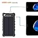 Solar Charger, BEARTWO 10000mAh Upgrade 2020 Solar Phone Charger, Ultra-Compact Portable Charger with Dual USB Backup Battery Pack, Solar Power Bank with Flashlight for Camping, Outdoor Activities