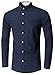Emiqude Mens Casual Slim Fit Long Sleeve Fake Pocket Contrast Plaid Dress Shirt