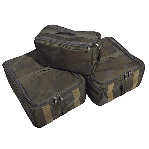 Sonik 3-Ruten Transporttasche (T-50) bis 127 cm - Rutentasche für bis zu drei Steckruten inkl. Angeltaschen - All in one… – Bild 4