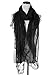Women Beach Wrap Sarong Cover Up Silk Scarf Swimsuit Wrap Skirts Beach Swimwear with Lace Bikini Cover-ups (Lace Black)
