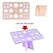 ESARORA Makeup Brush Dryer Rack, 26 Holes Makeup Brush Air Drying Organizer Folding Collapsible Air Drying Tower Brush Dryer (STYLE 2)