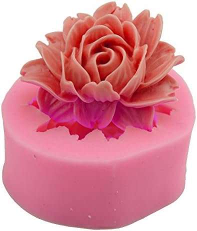 QULE Flower bloom Rose Silicone Fondant Soap 3D Cake Mold Cupcake Jelly Candy Chocolate Decoration Baking Tool Model