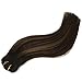 LAB·EH Remy Human Hair Extensions Clip in Balayage Natural Black to Chestnut Brown 20 Inch 7pcs 120g Real Clip in Hair Extensions Real Hair Extensions Natural Straight Extensions