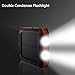 Solar Charger,LANIAKEA Solar Power Bank 10000mAh Dual USB Solar Panel Charger with 2LED Light Carabiner Compass Portable for Emergency Outdoor Camping Travel-Orange