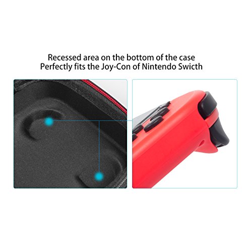 Carrying-Case-for-Nintendo-Switch-Keten-Switch-Case-with-19-Game-Cartridges-Upgraded-Protective-Portable-Hard-Shell-Carry-Case-Pouch-for-Nintendo-Console-Accessories-Black