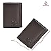 RFID Leather Trifold Wallets for Men - Handmade Slim Mens Wallet 6 Credit Card ID Window and Gift Box Secure by Estalon, Brown Nappa, 3.5x4.4x0.75