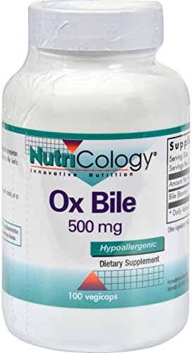 Nutricology Ox Bile 500 Mg Vegetarian Capsules - 100 Ea (pack of 2)
