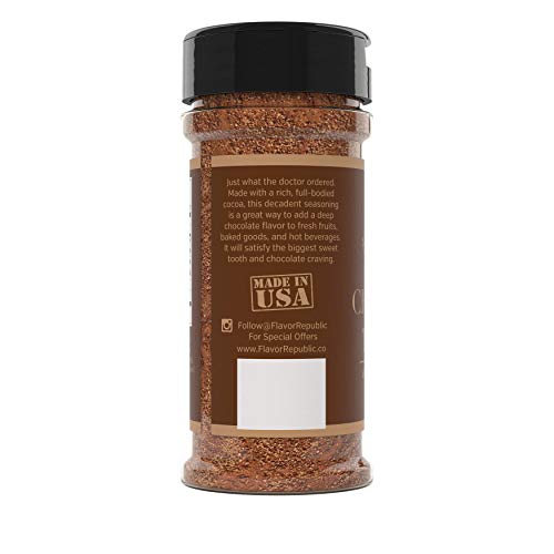 Sweet Cocoa Seasoning, Full-Bodied Mocha Powder Topping Spice Blend. Chocolate Therapy - Flavor Republic (4.8 oz) - Image 4