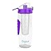 Dajour The Only Infuser Water Bottle with No-Sweat Insulating Sleeve, Your Healthy Hydration Made Easy, 32 oz., Large, Purple
