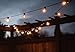 Our Luminosity Project 25ft Globe String Lights, Strong Black Wire, 25 Durable Bulbs (+5 Extra), Indoor Outdoor, Rooms, Backyard Deck Patio, Wedding or Event
