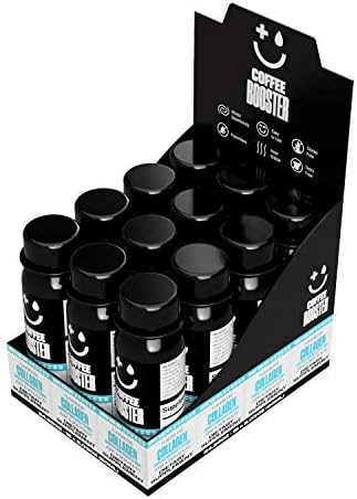 Coffee Booster Collagen for Joint and Skin Care - Liquid Supplement Additive for Coffee, Tea, Smoothies and Other Beverages, 2 oz (12 Pack)