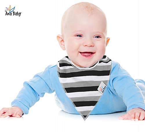 image for 10-Pack Baby Bandana Drool Bibs for Drooling and Teething, 100% Organi