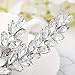 Yean Bride Rhinestones Wedding Hair Comb Crystal Bridal Hair Piece Hair Accessories for Women and Girls (Silver)