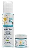 Active Life Natural Pain Relief Cream. 5 oz + 1 oz Combo Pack. All Natural Relief for Joint Pain, Muscle Soreness and Skin Irritations.