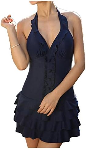 Women39;s Halter Shaping Body One-Piece Swimsuit Plus Size Swimwear