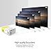Projector, LoongSon Mini Portable LED Projector, Smartphone Pocket Projector with AV USB SD HDMI for Video/Movie/Game/Home Theater Video Projector (Yellow)