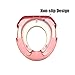 ZOLLOR Portable Potty Training Seat for Boys Girls,Non Slip Splash Guard Potty Trainer Toilet Cover with Comfort Soft Cushion and Handles for Baby and Toddlers,Round and Oval Toilets Applicable (pink)