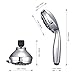 CLOFY Shower Head, 30-Setting High Pressure Handheld Shower Head With Hose And Holder, Handheld-Shower Combo Chrome Shower Faucet