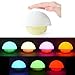 Touch Sensor Night Light for Baby MECO Mushroom Design Color Changing LED Nightlight Touch Sensitive Multicolor Bedside Tumbler Lamp for Kids Bedroom (Yellow)