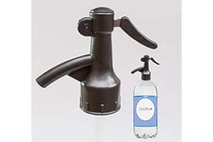 Sodafall Fizz Saver Soda bottle dispenser for seltzer/club soda and soda pop (grey)