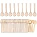 Cooraby 150 Pack Mini Wooden Spoons Ice Cream Dessert Spoons Disposable Natural Wooden Utensils for Parties, Events and Weddings