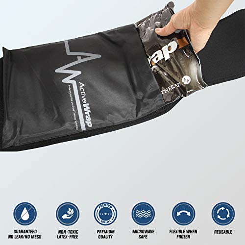 ActiveWrap Back Ice Pack Wrap with Reusable Hot & Cold Packs Sciatic