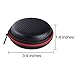 eBoot Hard Earphone Carrying Case Earbud Storage Pouch for Earbuds, USB Cable, Black and Red, 2 Pack