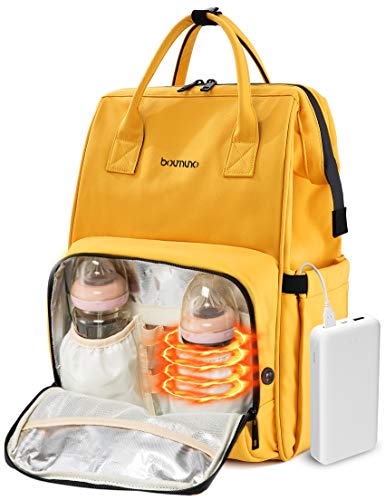 yellow backpack diaper bag