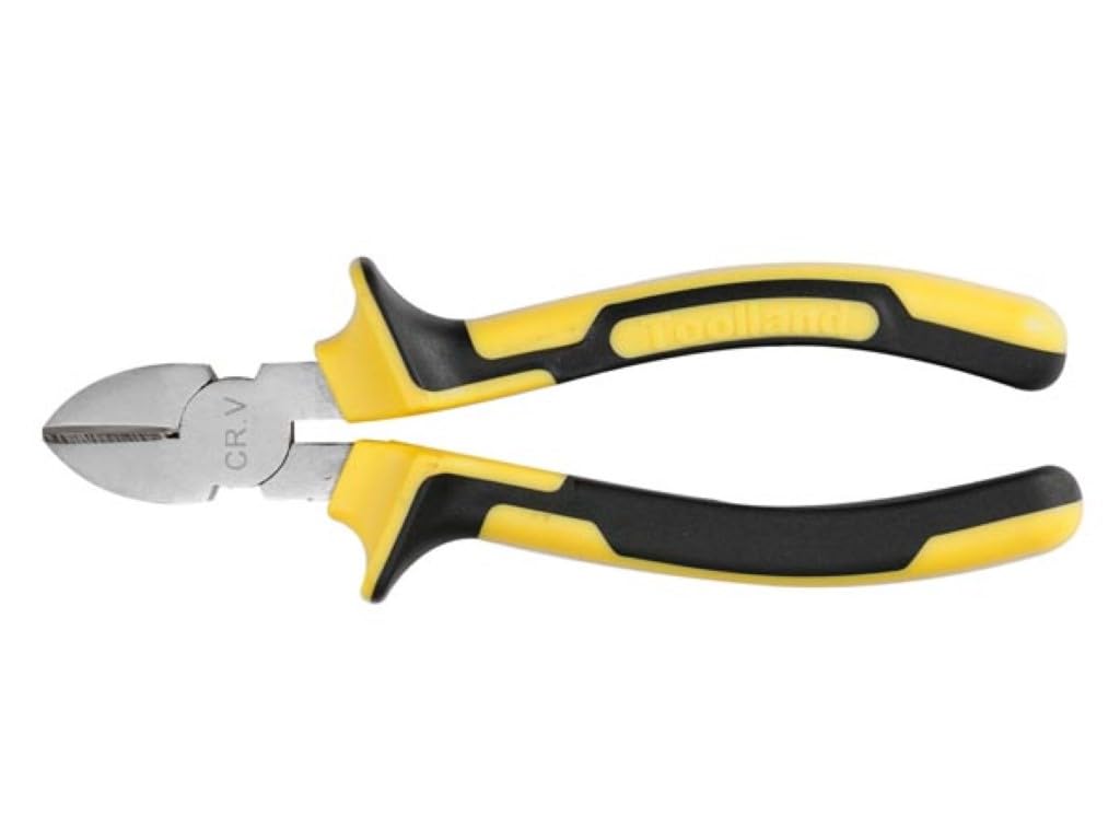 Tool HP04N Chrome Vanadium Steel Side Cutters Length 190 mm, Black/Yellow