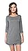Free to Live 3 Pack: Plus Size Loose Fit Elbow Sleeve Tunics (Black, Charcoal, Navy), 2X