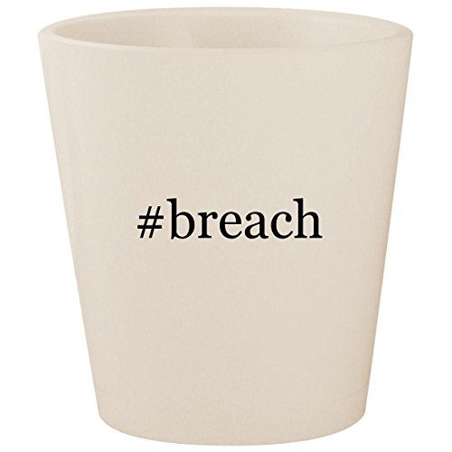 #breach - White Hashtag Ceramic 1.5oz Shot Glass