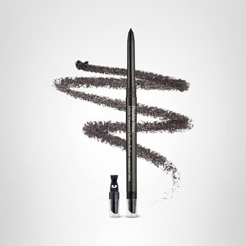 Este Lauder Double Wear Long-Lasting Infinite Waterproof Eyeliner Pencil | Includes Built-In Sharpener, 10 Blackened Onyx