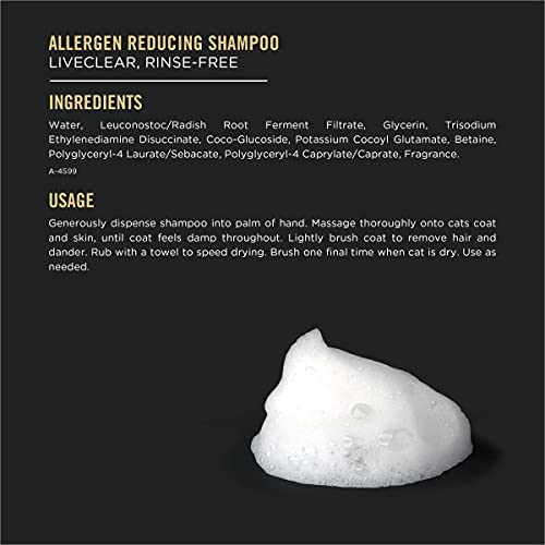 Purina Pro Plan High Protein Dry Cat Food and Rinse Free Shampoo, LIVECLEAR Chicken and Rice