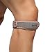 BraceUP® Adjustable Knee Support and Patella Strap with Tubular Buttress, One Size Adjustable (Silver)