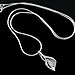 Chuvora 925 Sterling Silver CZ Cubic Zirconia Lily Flower Nature Pendant Necklace, 18 inches
