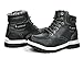 Dream Pairs New Boy's Casual Fur Lined Lace Up Side Zipper Ankle Hiking Outdoor Winter Snow Boots