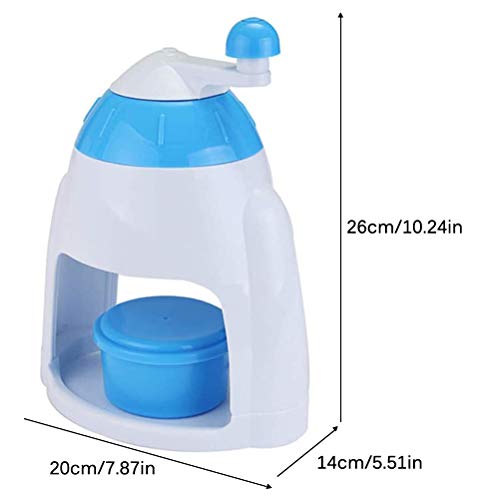 BSTEle Eiscrusher Maschine, Manuelle Ice Crusher Tragbarer Handkurbel-Eismühle mit 4 zerfesten Für Haus und Küche – Bild 4