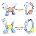 Qunan Twist Magic Pets Bracelet 4 Pcs Kitty Elephant Deer Giraffe Bracelet Set with Unicorn Coin Purse Gift for Kids Girls