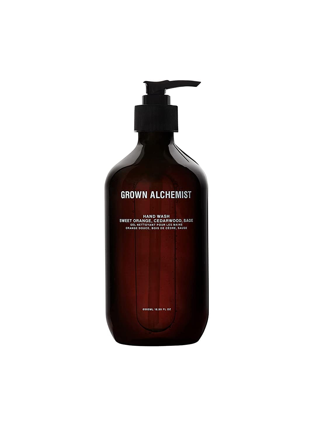 Grown Alchemist Invigorate Luxury Hand Wash - Orange, Cedarwood, Sage, Organic Hand Soap - Natural Vegan Bioactive Botanicals for Sensitive Skin, Moisturising, Hydrating - Liquid Gel Handwash 500 ml