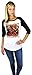 Iron Maiden Womens Baseball Raglan White (Small, White)