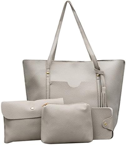 ❤️ Clearance Pcs Women Tassel Leather Handbag Crossbody Bag Messenger Bag Card Package Wallet Purse Duseedik