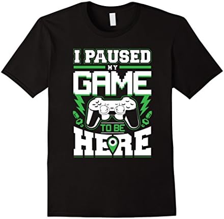 Men's Gamer Shirt - Gaming Shirts - I Paused My Game To Be Here 2XL Black