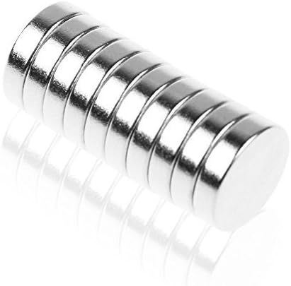Small Multi-Use Craft &amp; Refrigerator Magnets - Round Disc - 12 x 3MM - Approximately 1/2" x 1/8" - Set of 10