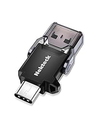 nekteck USB Type C OTG Micro lector de tarjetas SD con conector puerto USB estándar adicional (tarjeta SD no está incluido)